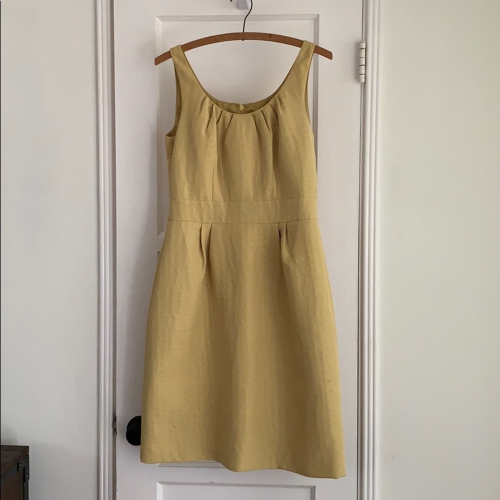 Light mustard yellow Banana Republic dress